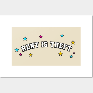 Rent Is Theft - Anti Landlord Posters and Art